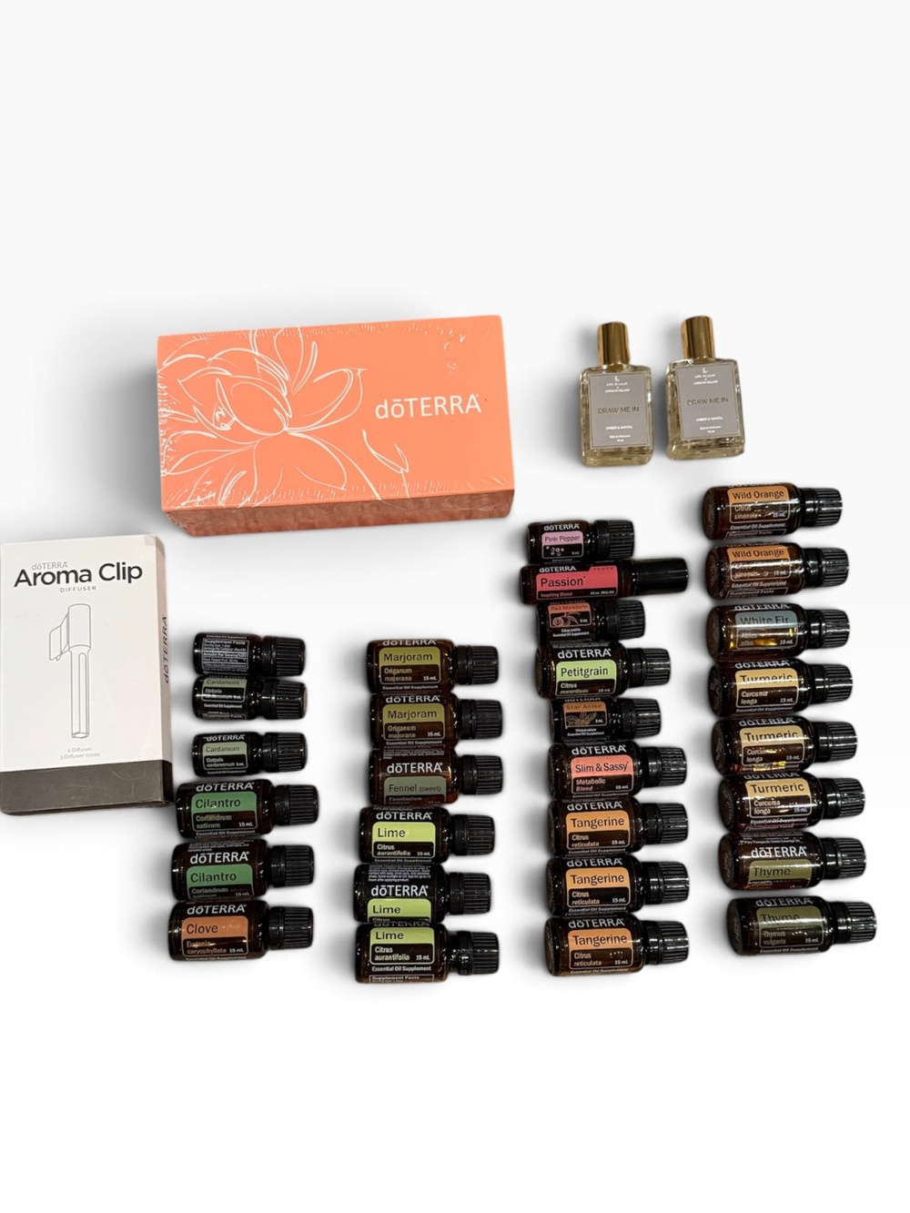 doTERRA Women's Essential Oil Set - Coral Box with Assorted Oils